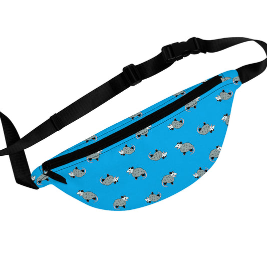 possum Fanny Pack, opossum, possum, oppi, possi, opossum bag, bag, fanny pack, shoulder bag, oppi bag, possi bag, my design, cute possum