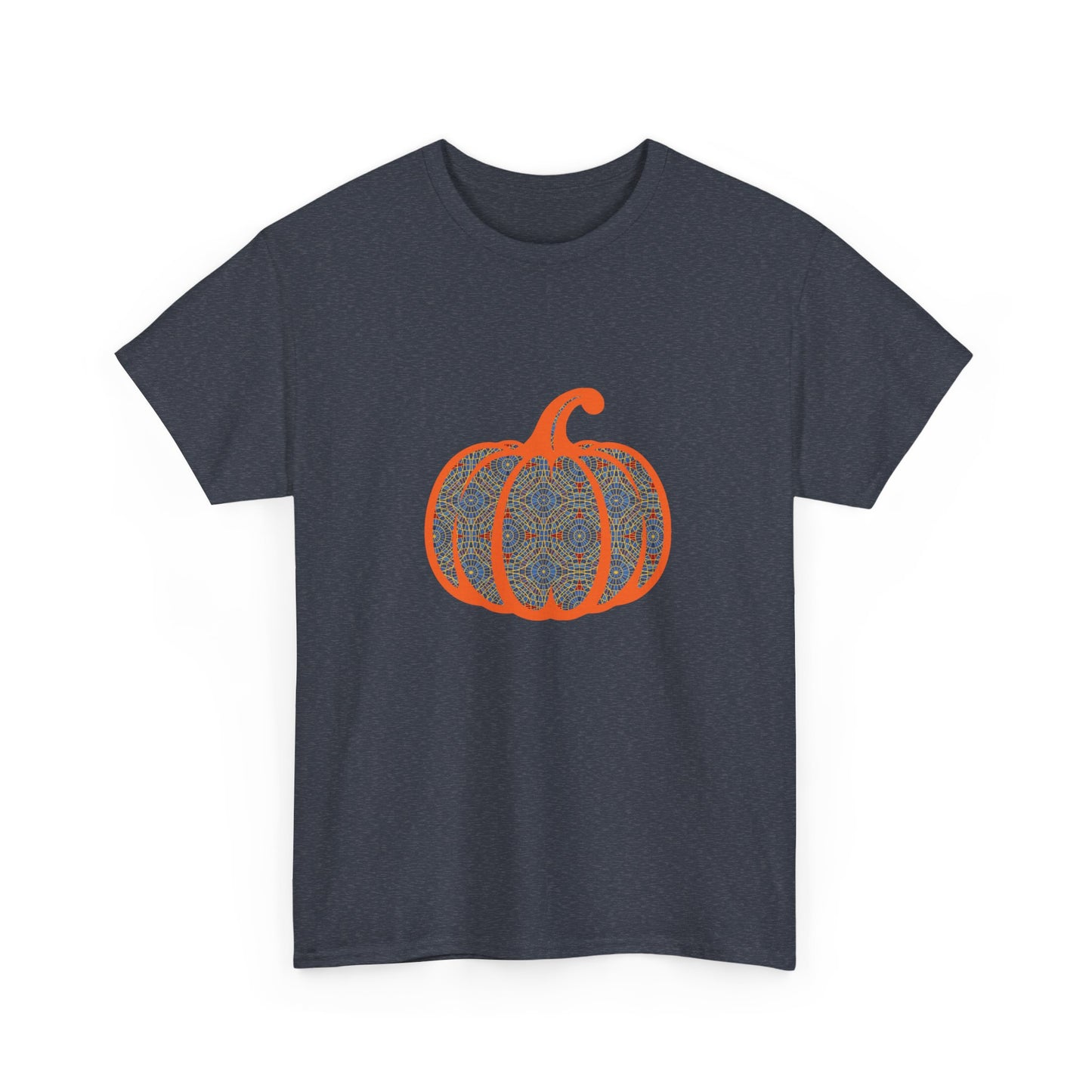 carpet cult pumpkin shirt orange outline, Unisex Heavy Cotton Tee, carpet cult, marriott carpet, marriott carpet cult, dragon con, dragoncon, inside joke, prank, parody, carpet pumpkin