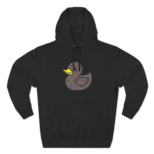 Marriott carpet duck hoodie, Three-Panel Fleece Hoodie, duck, duck hoodie, carpet duck, carpet cult, marriott carpet, carpet cults, dragon con, parody, inside joke, dragon con, dragoncon, dcon,