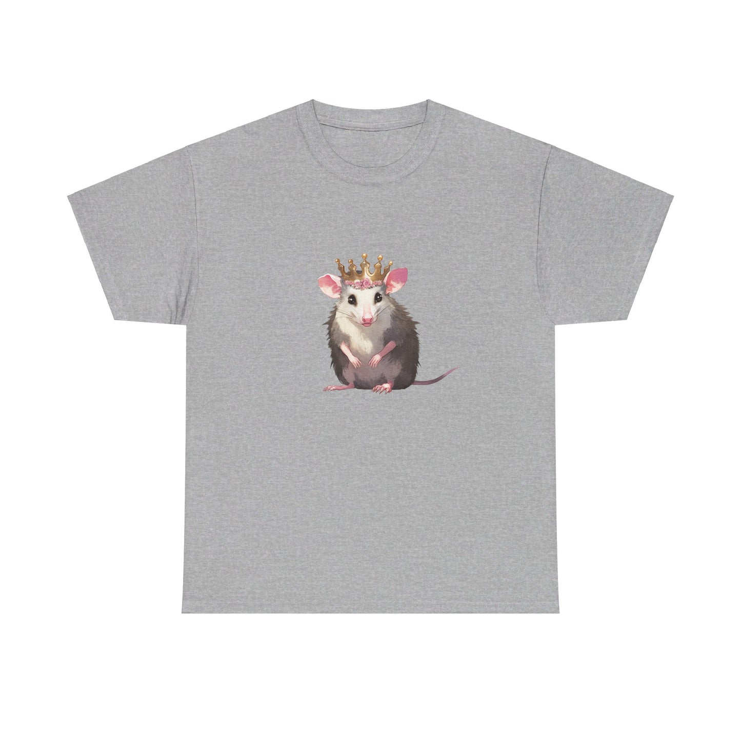 Princess Possi Unisex Heavy Cotton Tee, opossum, possum, oppi, possum shirt, princess, opossum shirt, tshirt, t-shirt,