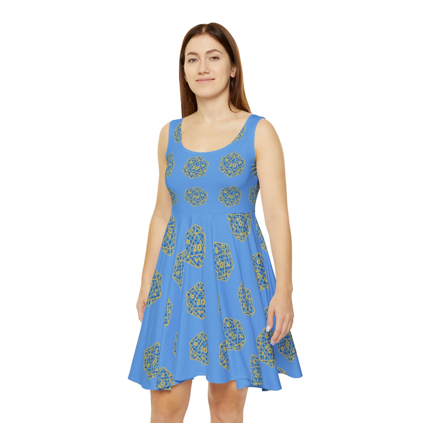 hyatt carpet d20 dress, Women's Skater Dress (AOP), d20 dress, hyatt carpet, hyatt carpet cult, marriott carpet, carpet cult, dragon con, dcon, dragoncon, inside joke, dice, d20,