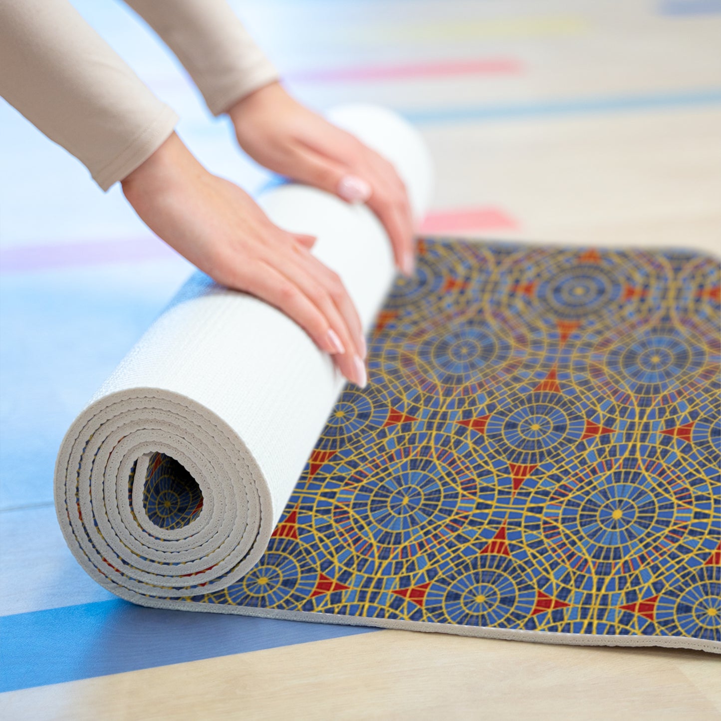 carpet cult Foam Yoga Mat, carpet cult, carpet pattern, carpet yoga mat, dragon con, marriott carpet, marriott carpet yoga, yoga mat, yoga matt, carpet cult yoga