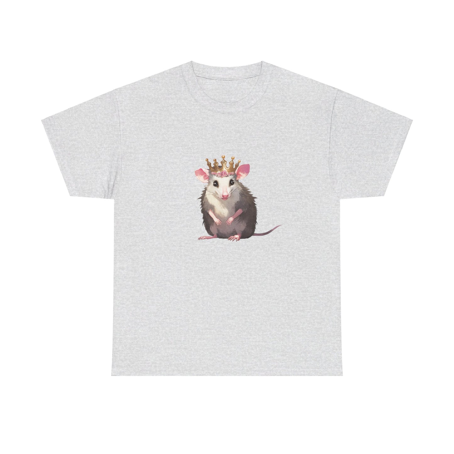 Princess Possi Unisex Heavy Cotton Tee, opossum, possum, oppi, possum shirt, princess, opossum shirt, tshirt, t-shirt,