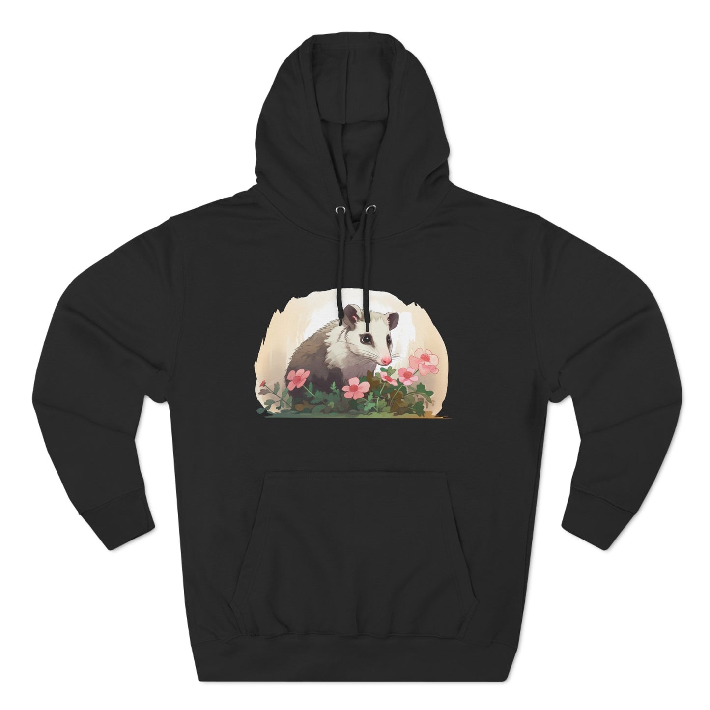 sweet possum, hoodie, Three-Panel Fleece Hoodie, opossum, possum, oppi, possum hoodie, opossum hoodie, possum love