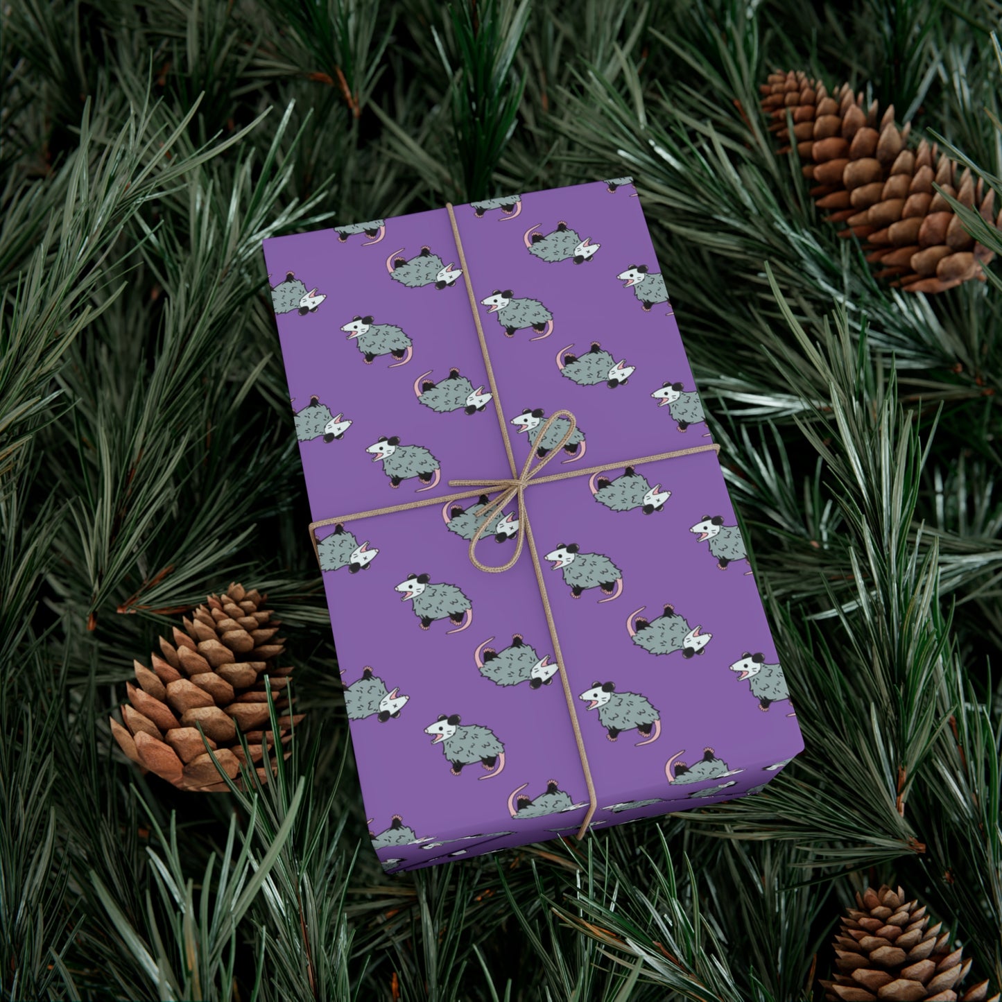 (Purple) possum wrapping paper, opossum wrapping paper, wrapping paper, gift wrap, possum gift wrap, opossum gift wrap, oppi, possi, cute possum