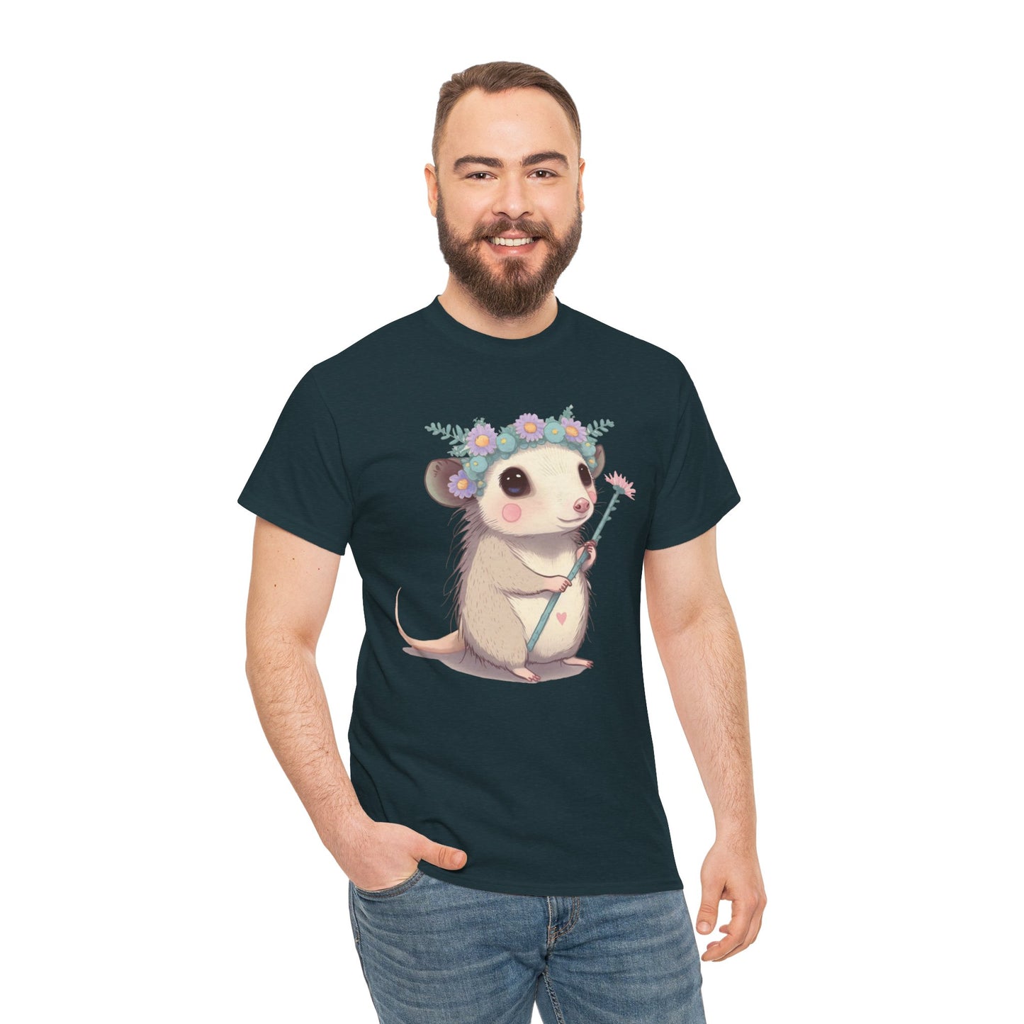 Magical Opossum - Organic Creator T-shirt - Unisex, possum opossum, magical, special, opossum shirt, possum shirt, cute opossum