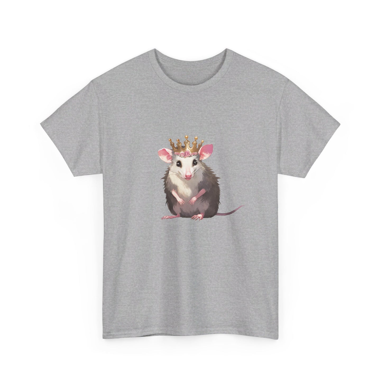 Princess Possi Unisex Heavy Cotton Tee, opossum, possum, oppi, possum shirt, princess, opossum shirt, tshirt, t-shirt,