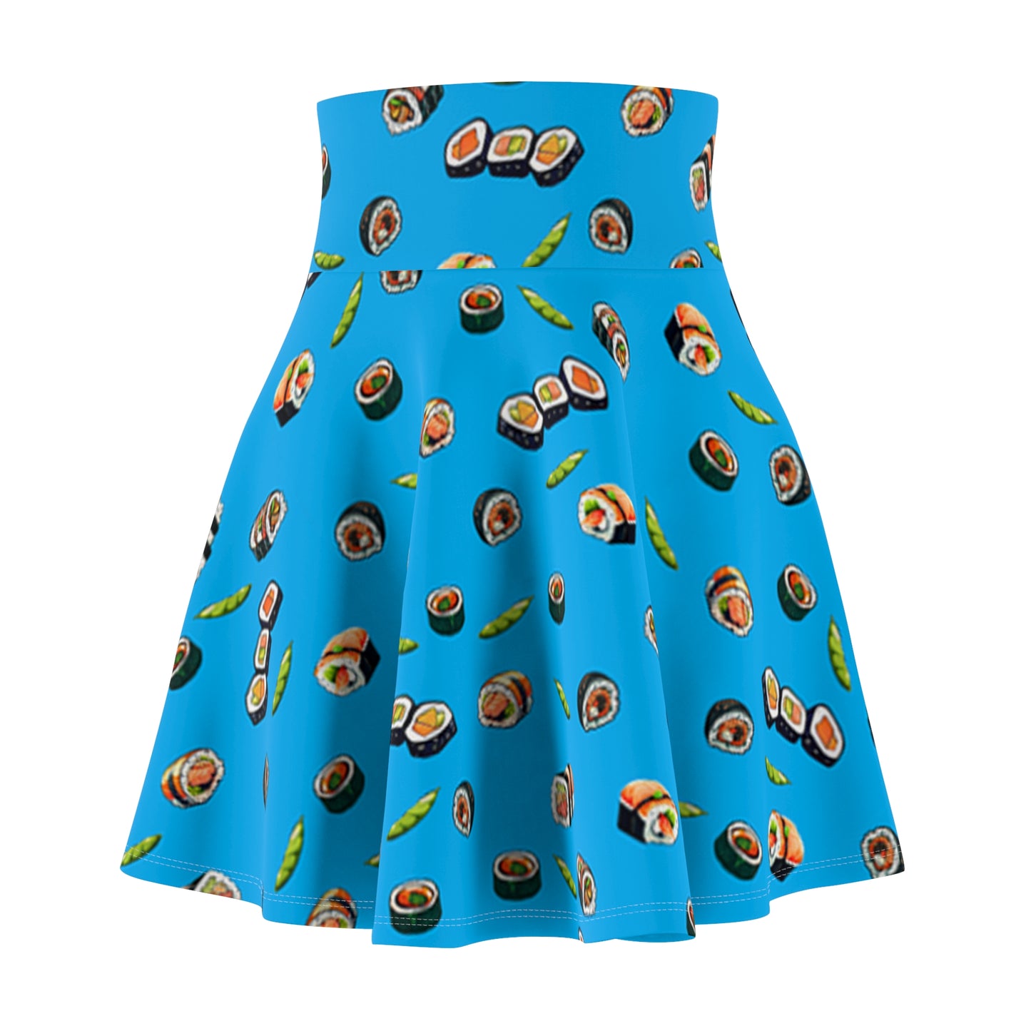 sushi skirt, Women's Skater Skirt, sushi dress, sushi, sushi lover, d&d, table top, gamer, gamer girl, nerdy girl, nerdy, food, food skirt, food dress, nerdy dresses