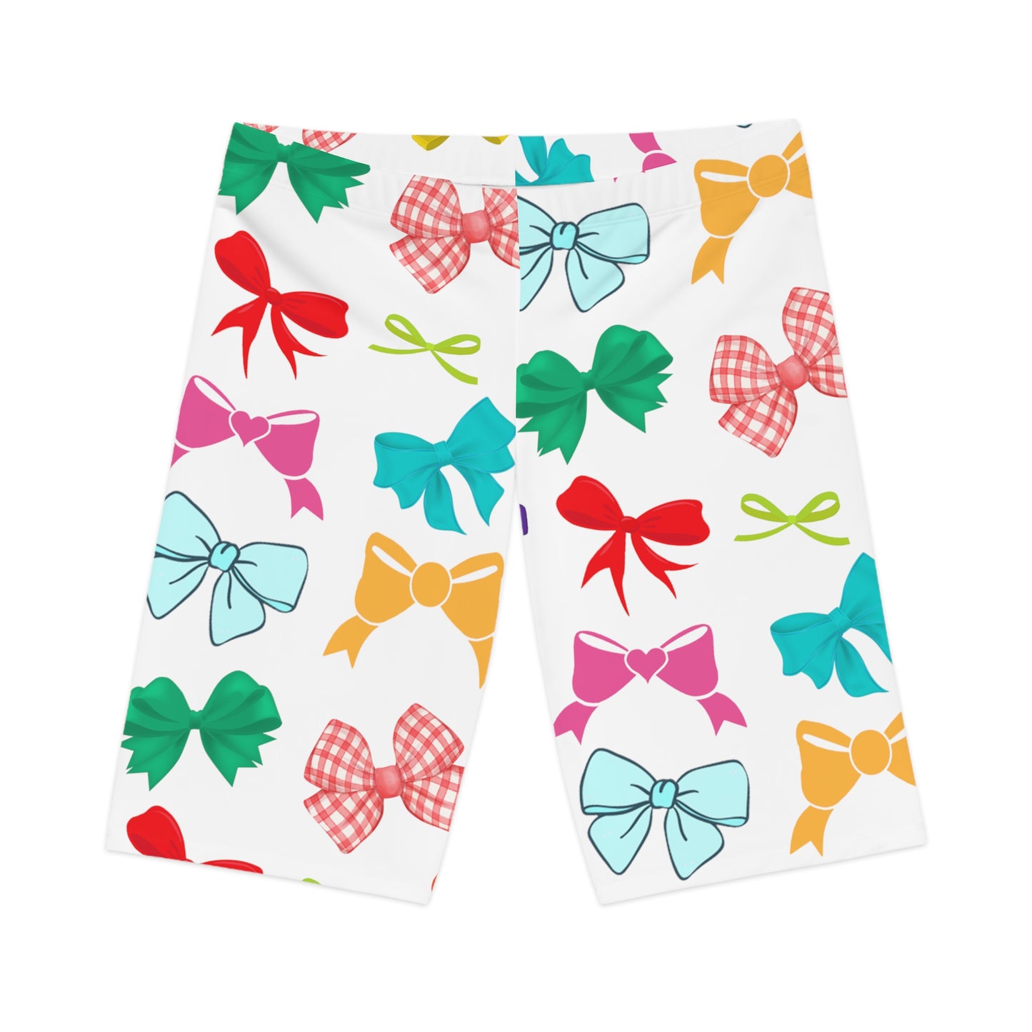 bow shorts, hair bow shorts, Women's Bike Shorts, shorts, leggings, bike shorts, spandex, bow, hair bow, viral hair bow, tiktok hair bow, bow shirt