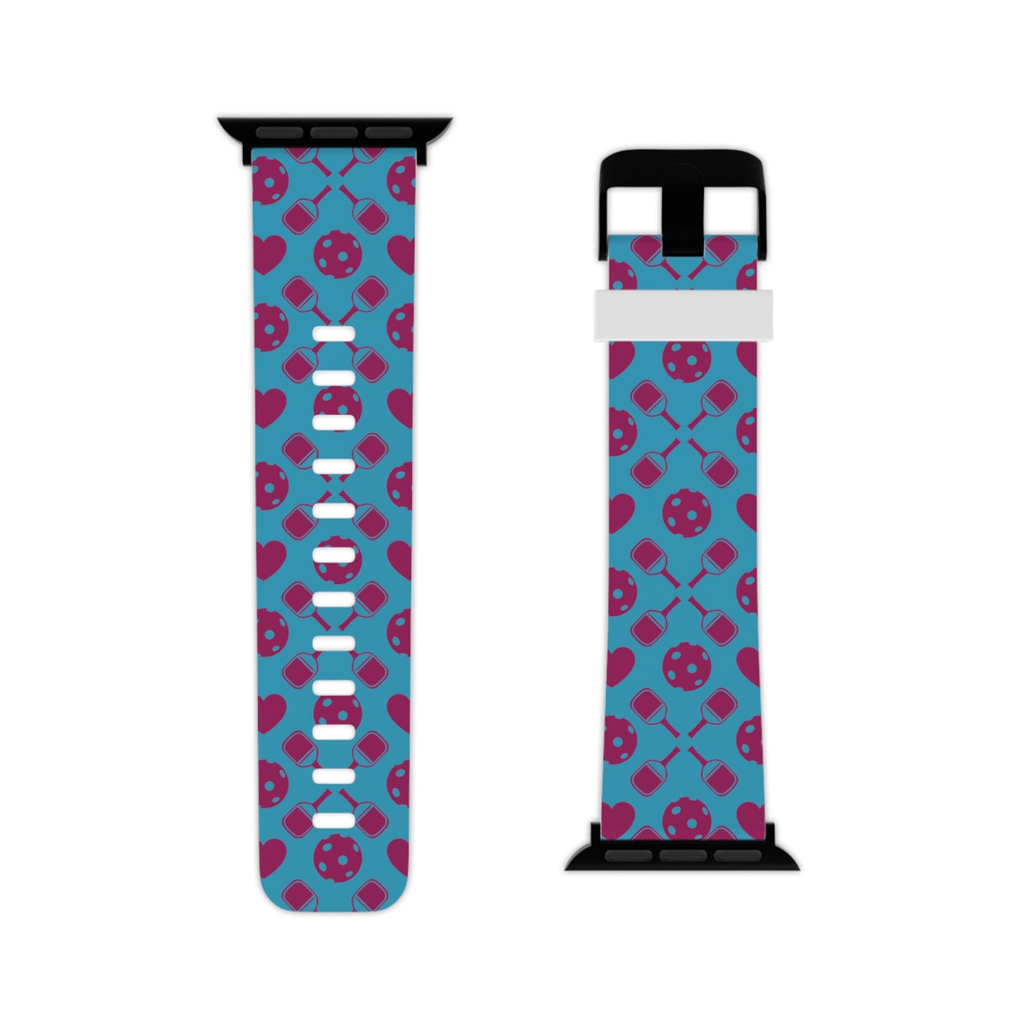 pickle ball pattern, Watch Band for Apple Watch, pickleball, pickle ball, gamer, tennis, ping pong, sports, watch band,