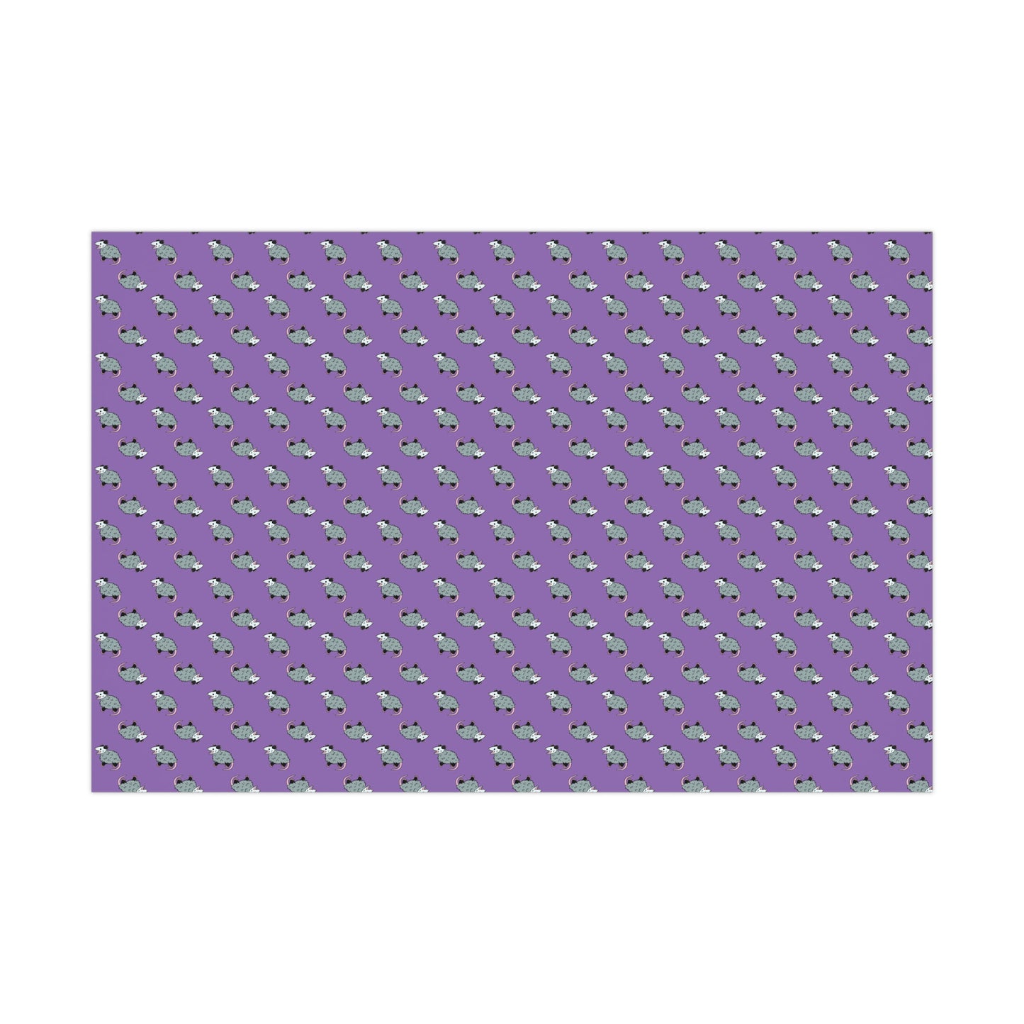 (Purple) possum wrapping paper, opossum wrapping paper, wrapping paper, gift wrap, possum gift wrap, opossum gift wrap, oppi, possi, cute possum