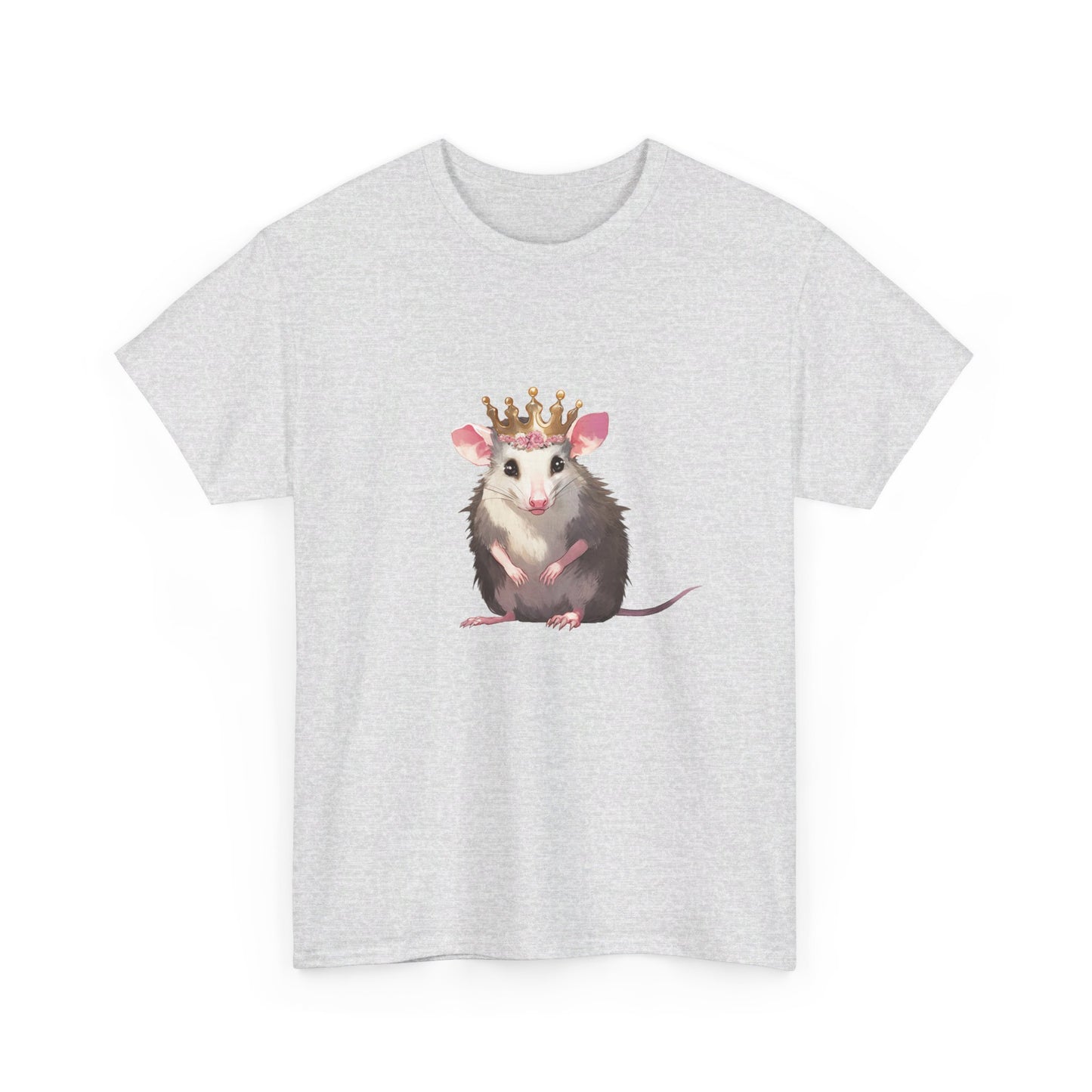 Princess Possi Unisex Heavy Cotton Tee, opossum, possum, oppi, possum shirt, princess, opossum shirt, tshirt, t-shirt,