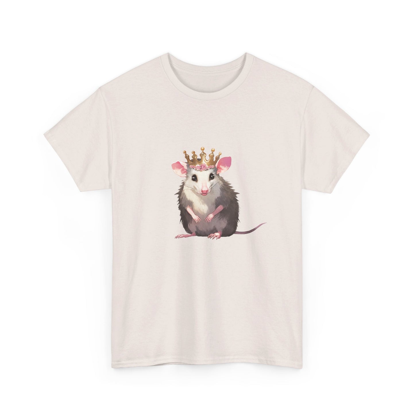 Princess Possi Unisex Heavy Cotton Tee, opossum, possum, oppi, possum shirt, princess, opossum shirt, tshirt, t-shirt,