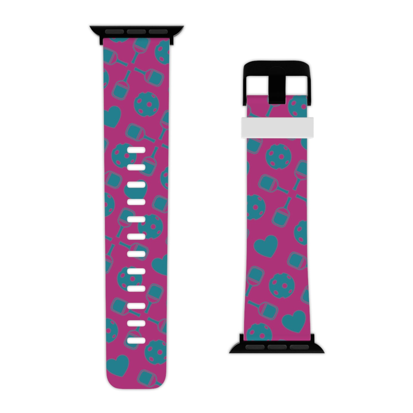 pickle ball pattern, Watch Band for Apple Watch, pickleball, pickle ball, gamer, tennis, ping pong, sports, watch band,
