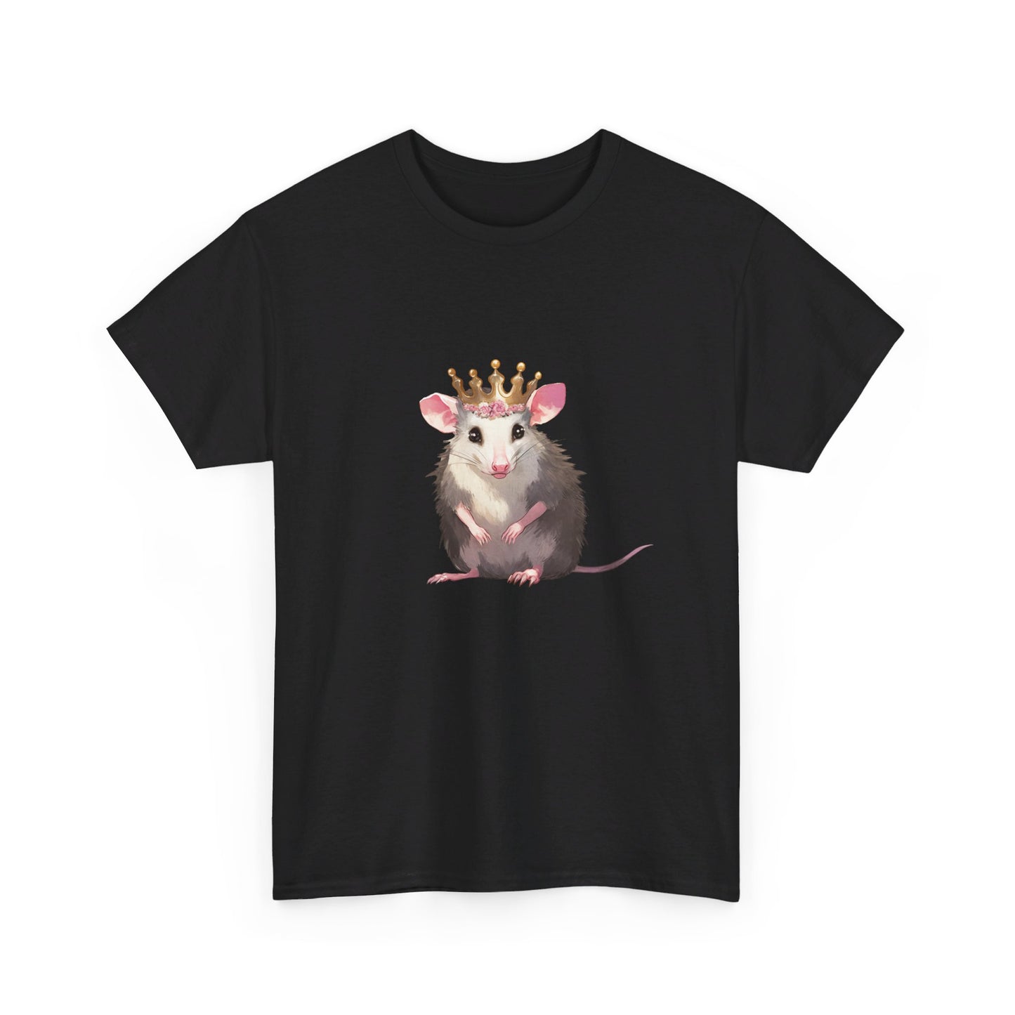 Princess Possi Unisex Heavy Cotton Tee, opossum, possum, oppi, possum shirt, princess, opossum shirt, tshirt, t-shirt,