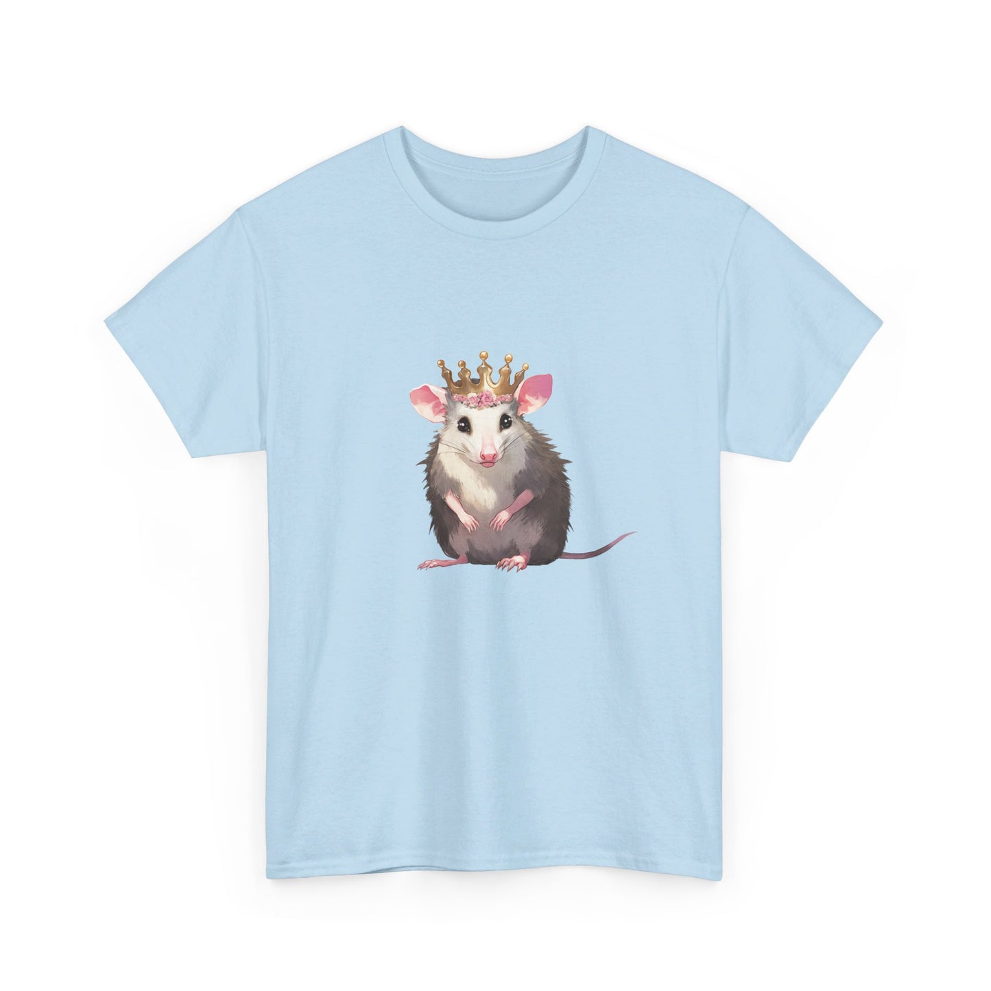 Princess Possi Unisex Heavy Cotton Tee, opossum, possum, oppi, possum shirt, princess, opossum shirt, tshirt, t-shirt,