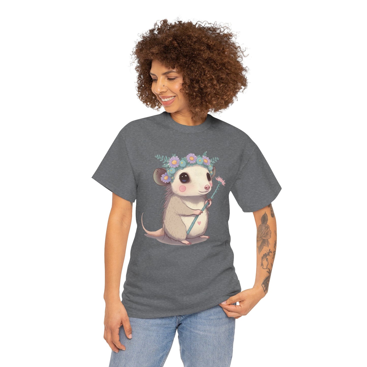 Magical Opossum - Organic Creator T-shirt - Unisex, possum opossum, magical, special, opossum shirt, possum shirt, cute opossum