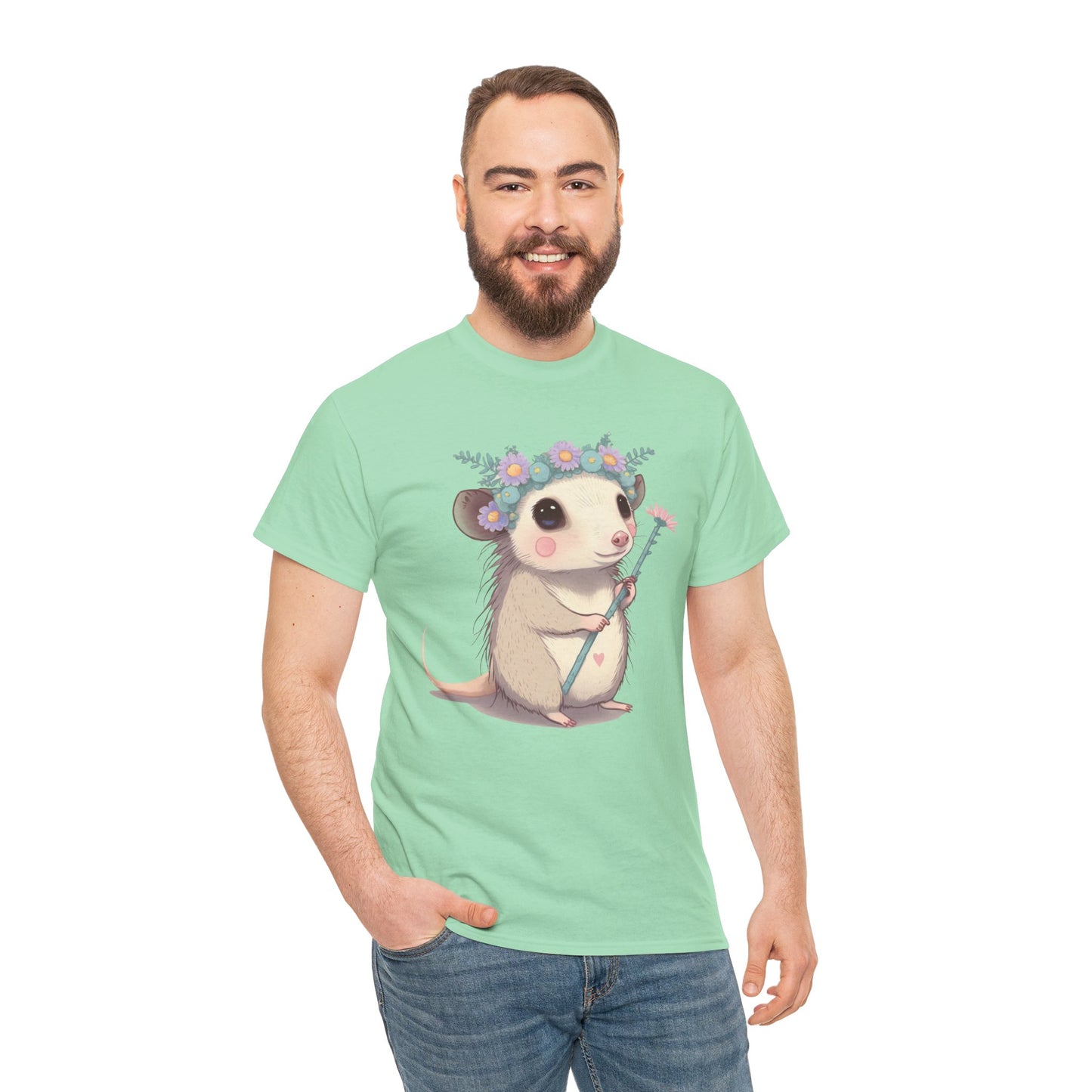 Magical Opossum - Organic Creator T-shirt - Unisex, possum opossum, magical, special, opossum shirt, possum shirt, cute opossum