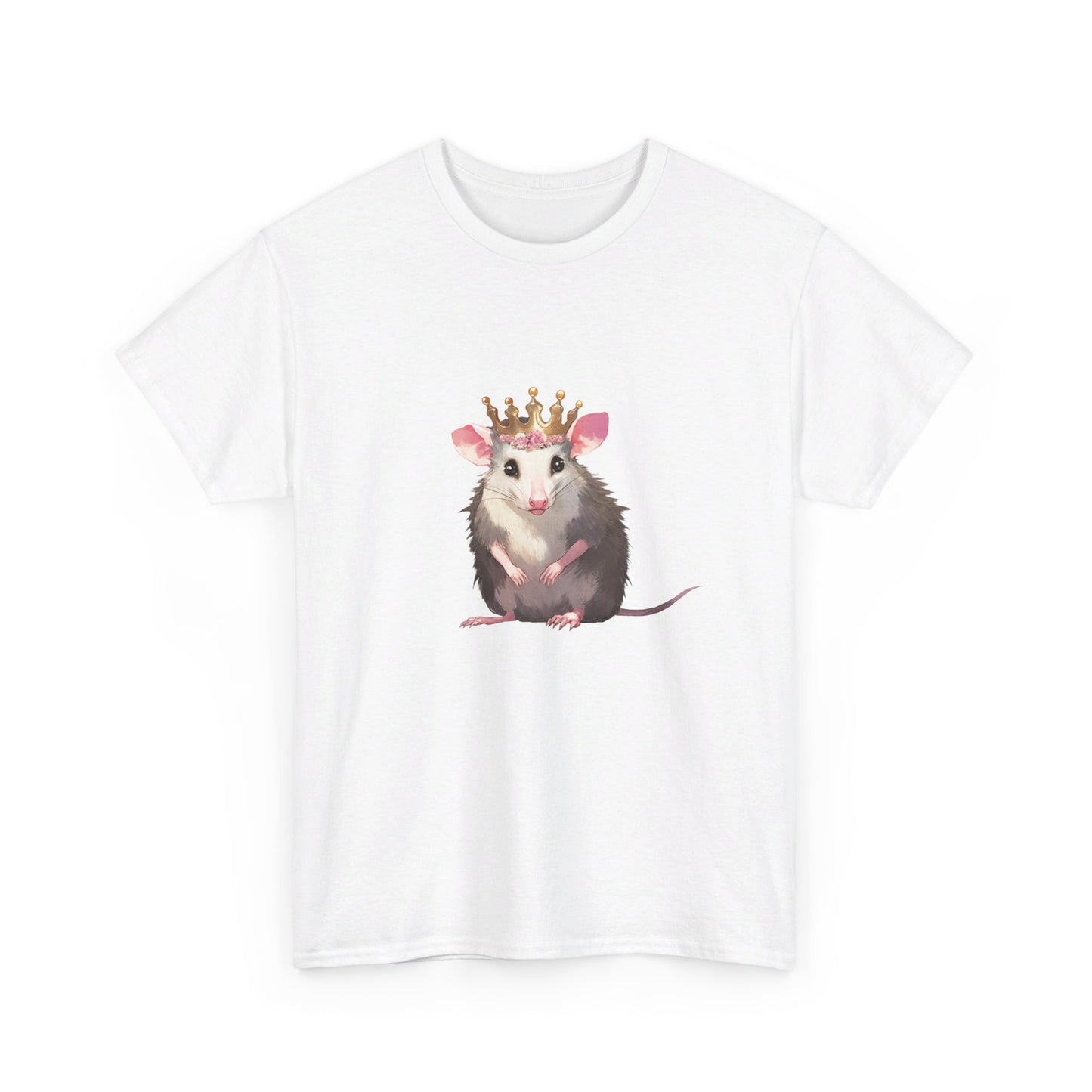 Princess Possi Unisex Heavy Cotton Tee, opossum, possum, oppi, possum shirt, princess, opossum shirt, tshirt, t-shirt,