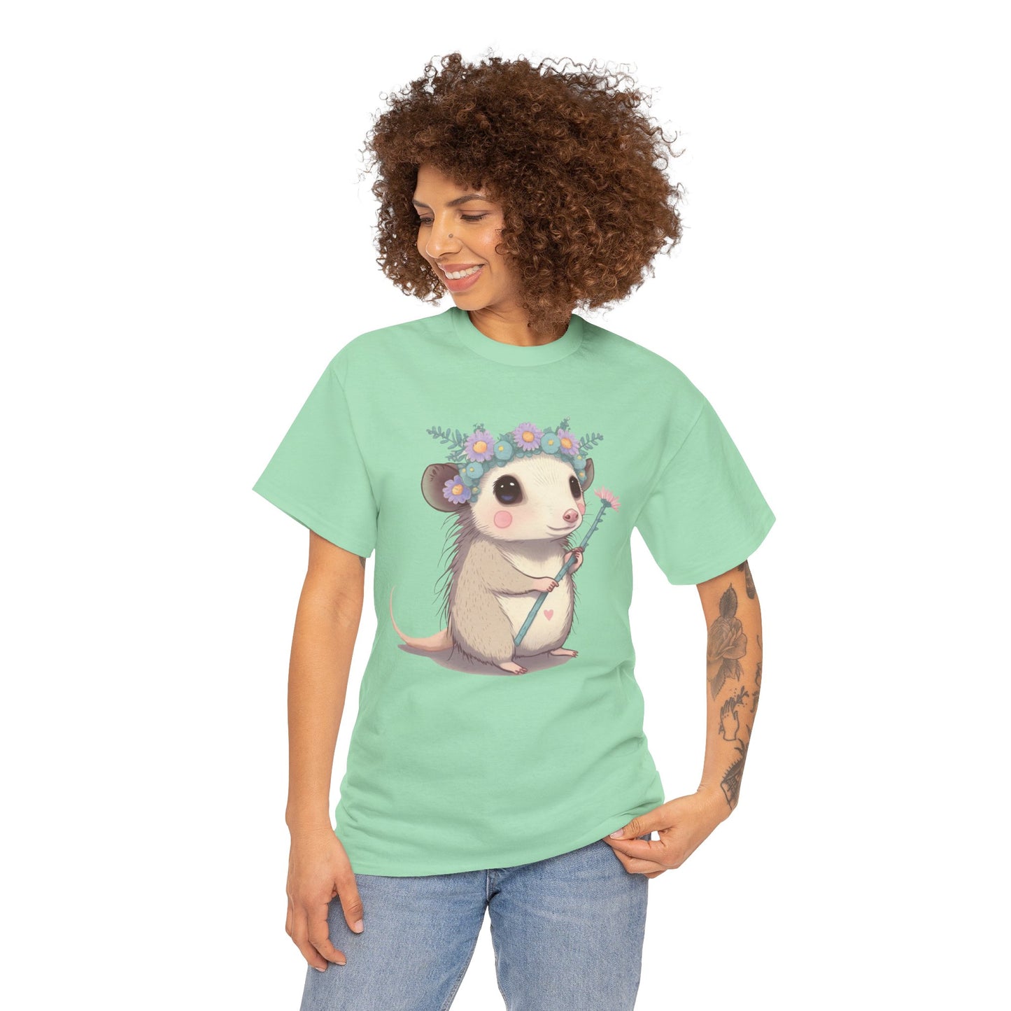 Magical Opossum - Organic Creator T-shirt - Unisex, possum opossum, magical, special, opossum shirt, possum shirt, cute opossum