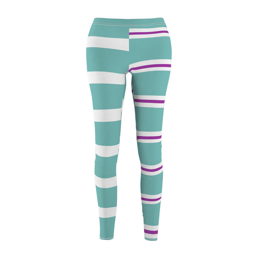 vanellope cosplay, leggings, legging, Women's Cut & Sew Casual Leggings (AOP), cosplay, vanellope leggings, leggings, candy leggings, wreck, candy land, ralph