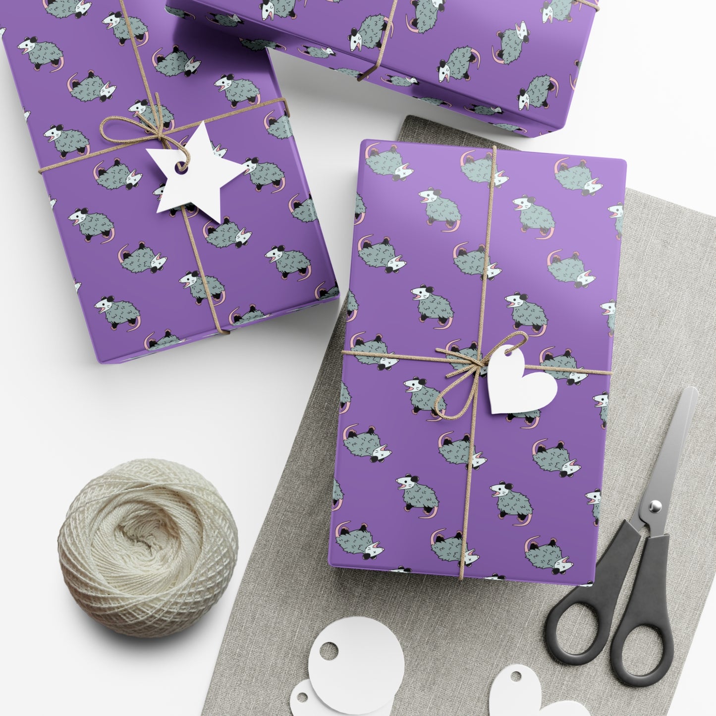 (Purple) possum wrapping paper, opossum wrapping paper, wrapping paper, gift wrap, possum gift wrap, opossum gift wrap, oppi, possi, cute possum