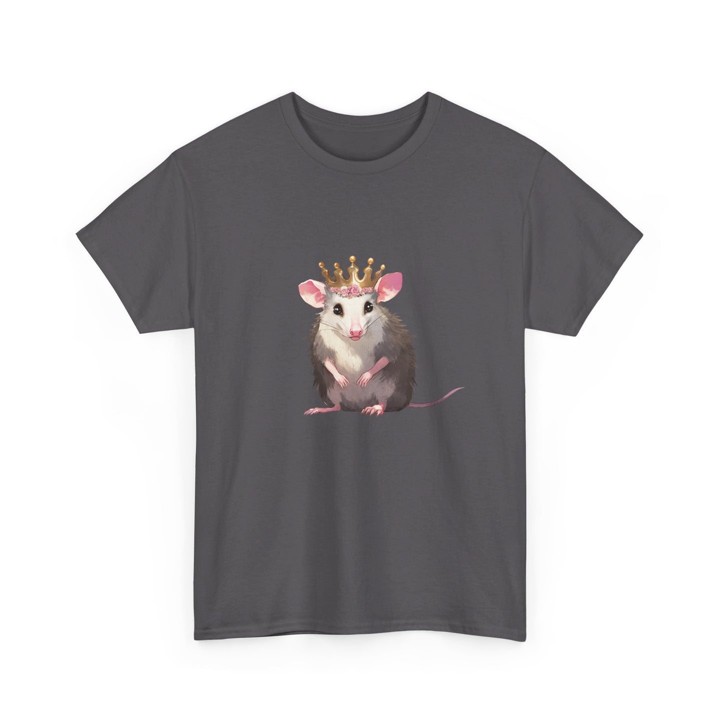 Princess Possi Unisex Heavy Cotton Tee, opossum, possum, oppi, possum shirt, princess, opossum shirt, tshirt, t-shirt,