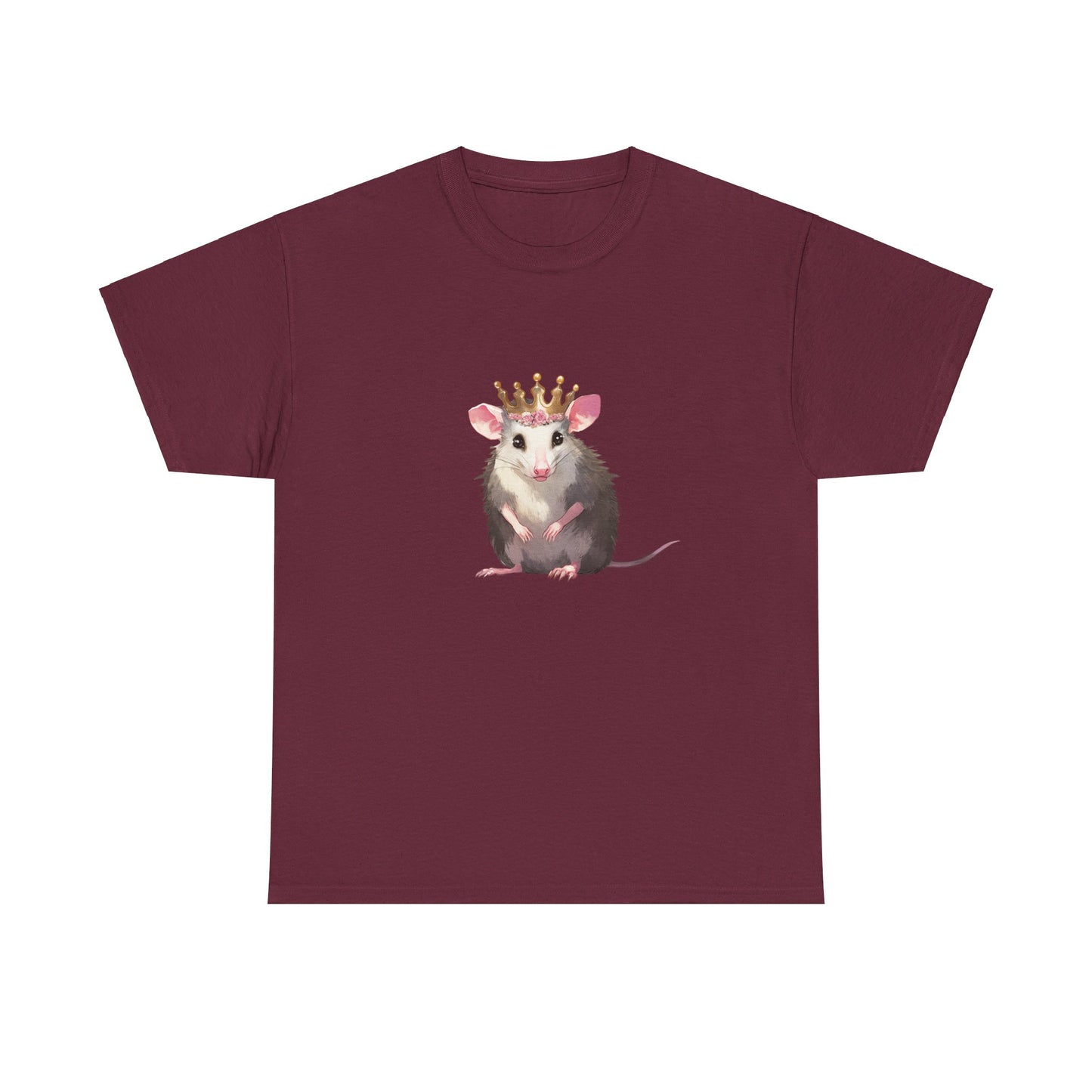 Princess Possi Unisex Heavy Cotton Tee, opossum, possum, oppi, possum shirt, princess, opossum shirt, tshirt, t-shirt,