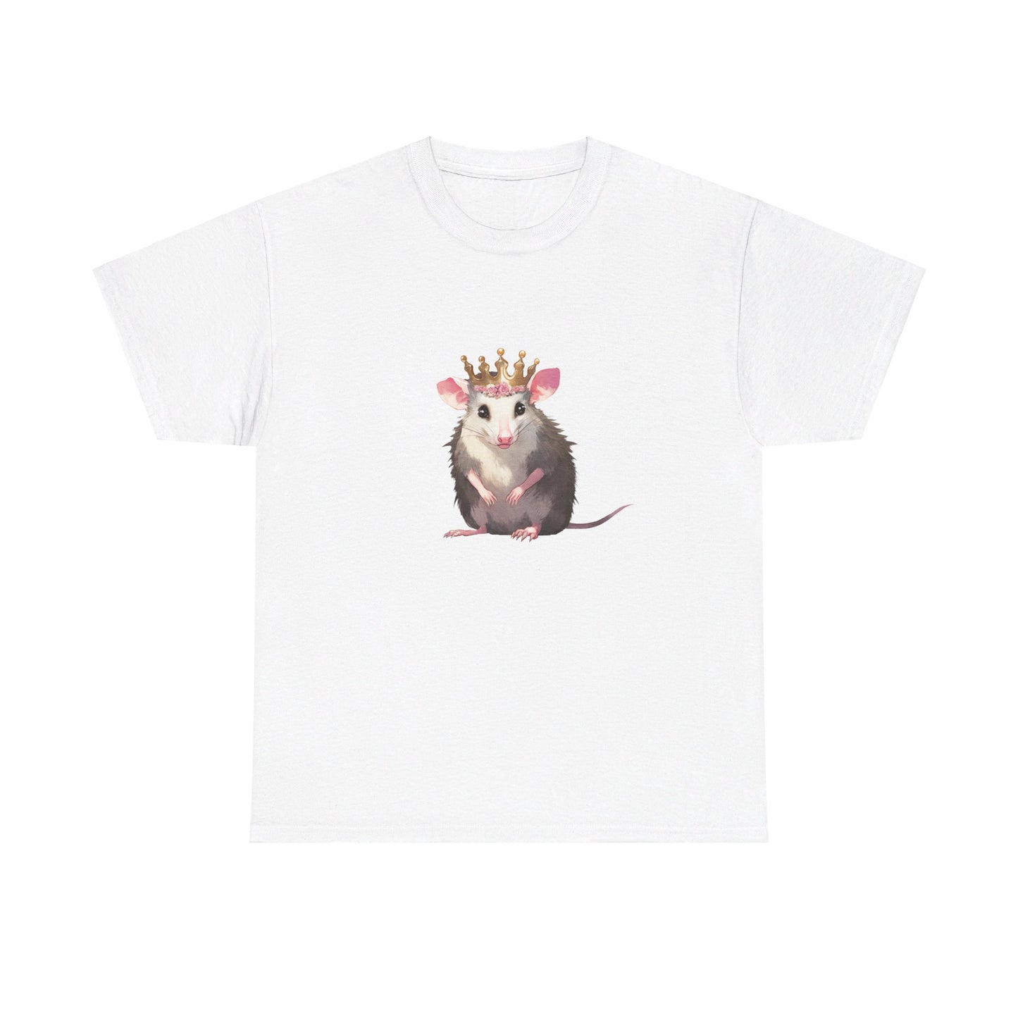 Princess Possi Unisex Heavy Cotton Tee, opossum, possum, oppi, possum shirt, princess, opossum shirt, tshirt, t-shirt,