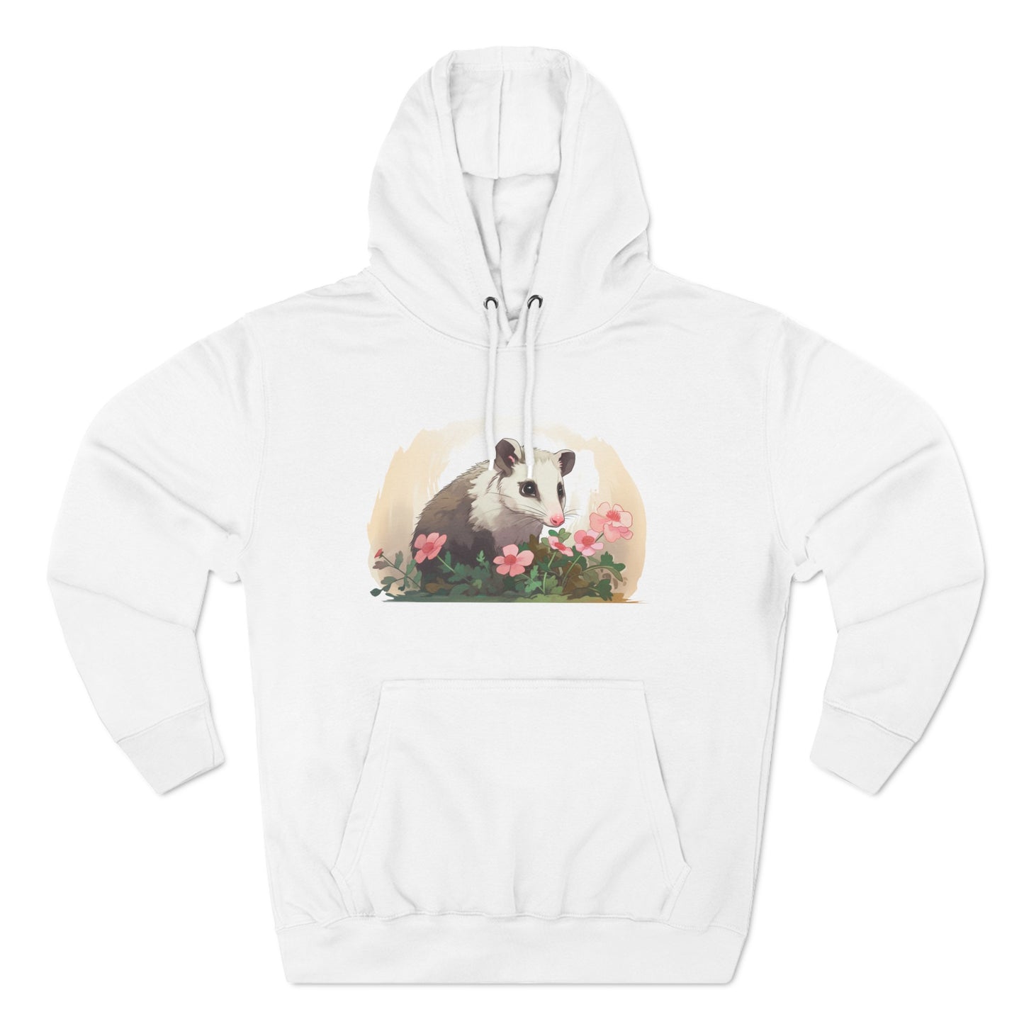 sweet possum, hoodie, Three-Panel Fleece Hoodie, opossum, possum, oppi, possum hoodie, opossum hoodie, possum love