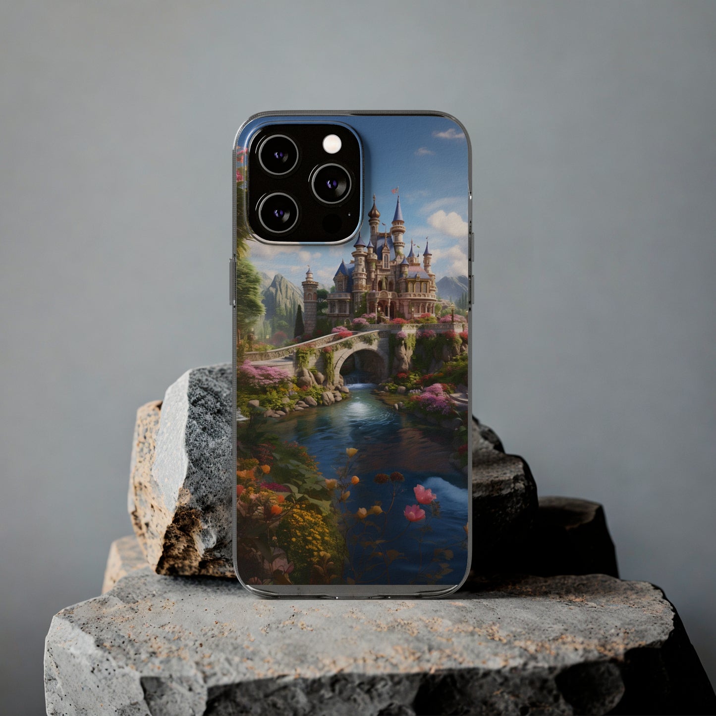 castle iphone case, carpet cult, Clear Silicone Phone Cases, iphone case, castle, castle iphone, castle view, stunning castle, magical castle, magic, magical,