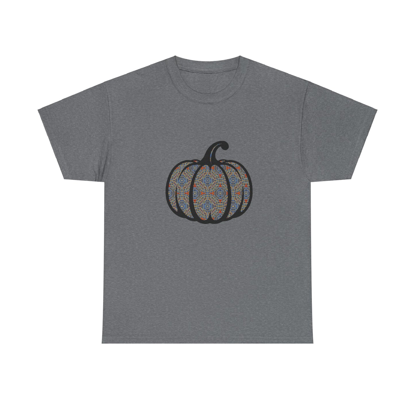 carpet cult pumpkin shirt black outline, Unisex Heavy Cotton Tee, carpet cult, marriott carpet, marriott carpet cult, dragon con, dragoncon, inside joke, prank, parody, carpet pumpkin