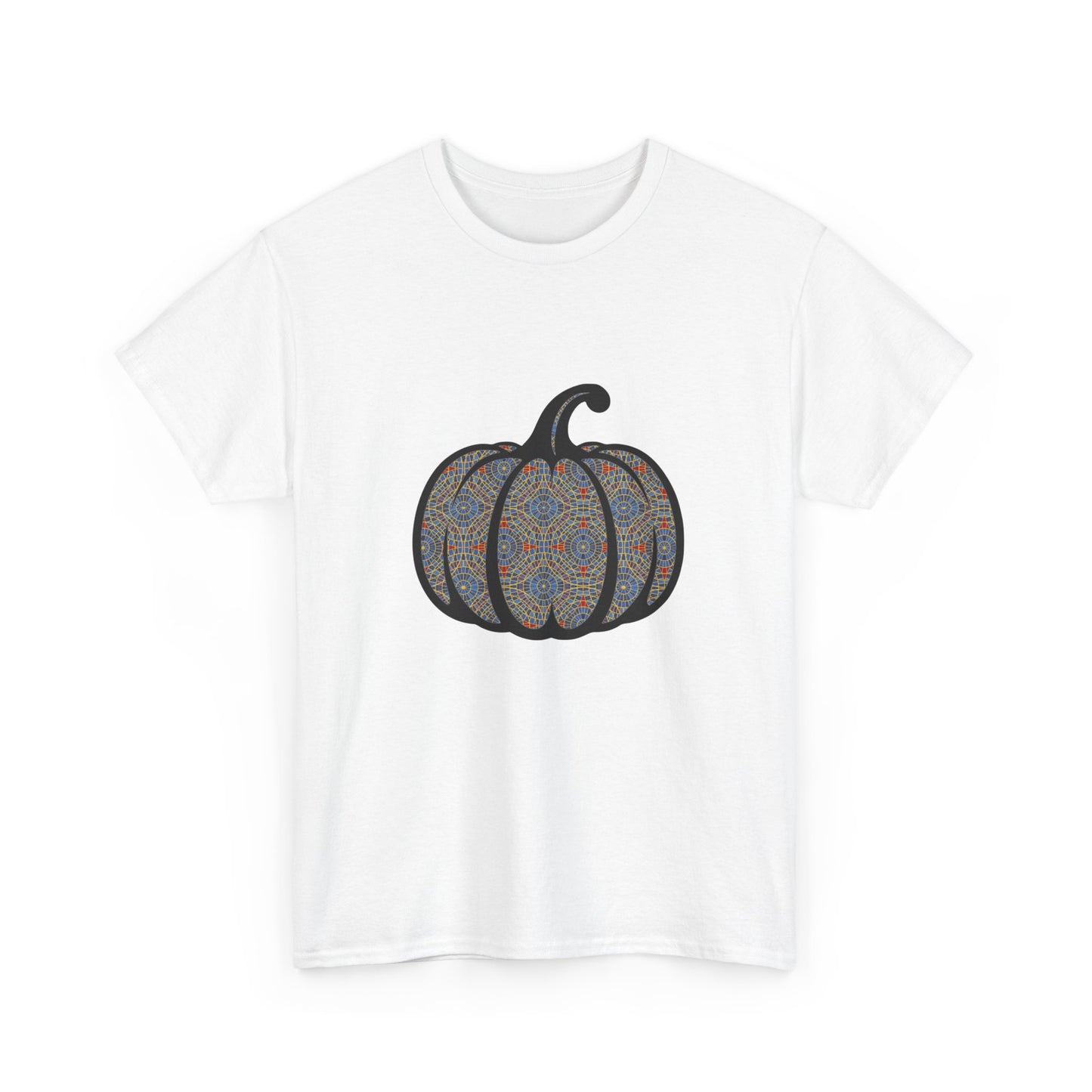 carpet cult pumpkin shirt black outline, Unisex Heavy Cotton Tee, carpet cult, marriott carpet, marriott carpet cult, dragon con, dragoncon, inside joke, prank, parody, carpet pumpkin