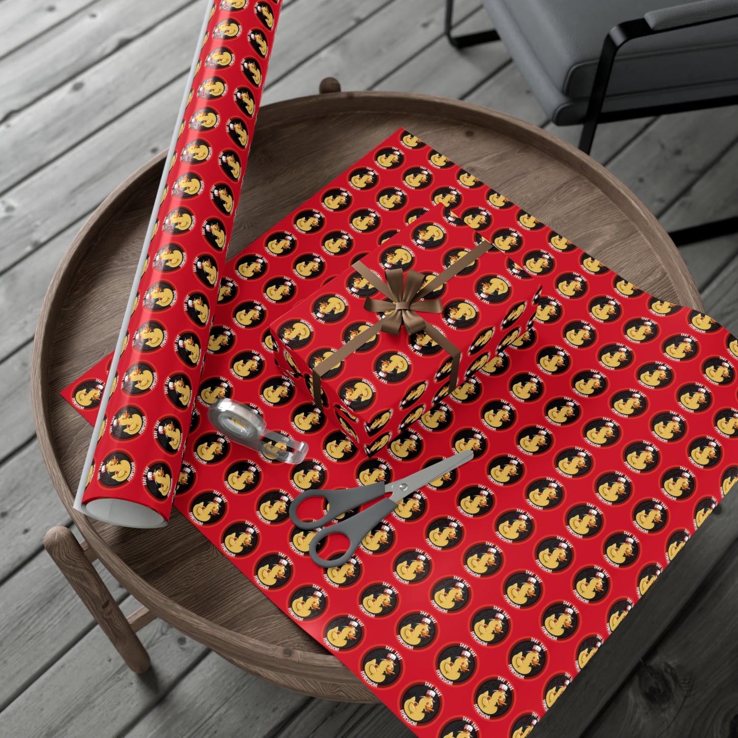 take that depression gift wrap, take that depression, take that depression wrapping paper, wrapping paper, gift wrap, rubber duck, rubber duckey, duck, parody, inside joke