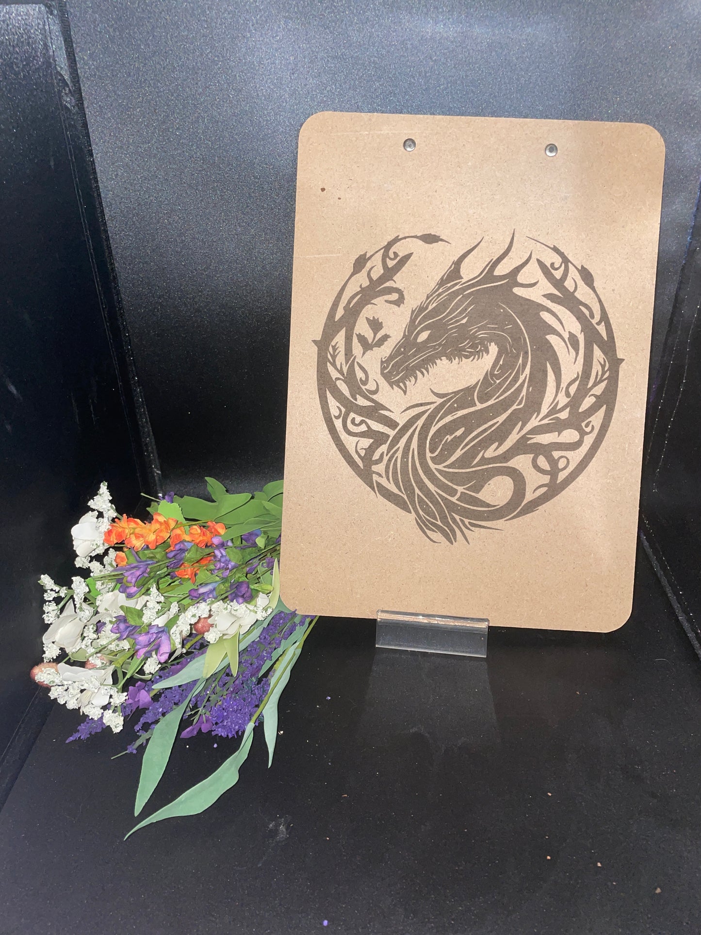 Dragon Clip Board - Clip board, clipboard, nerdy clipboard, gift for nerd, dungeons and dragons, d&d, tabletop, gamer, school, work, dungeon master, dungeon crawl