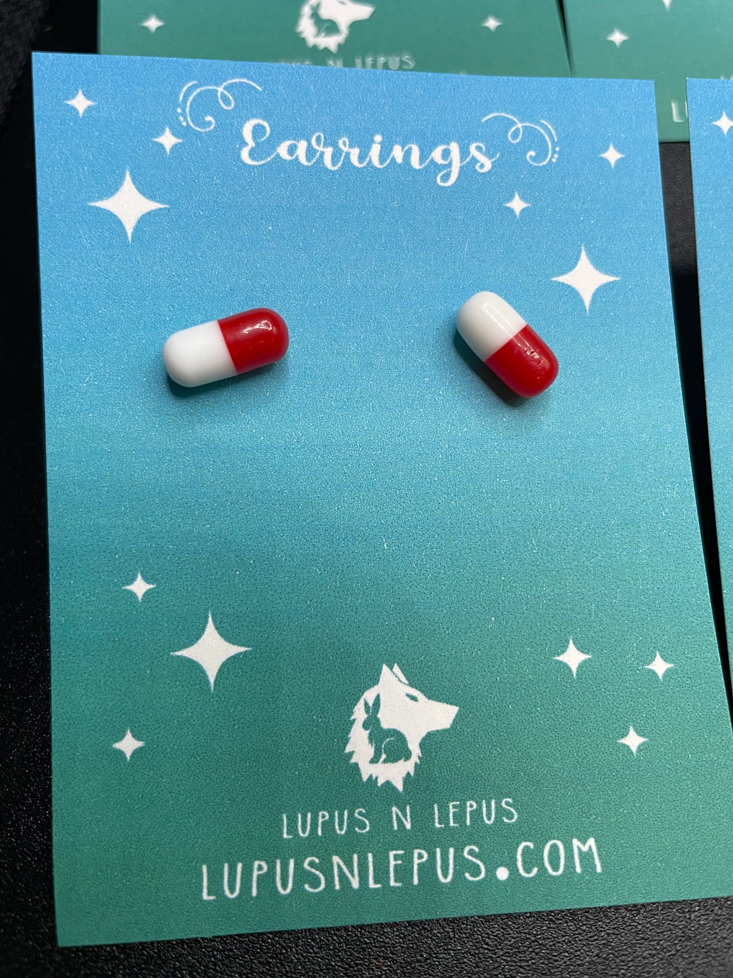 pill earrings, medication earrings, pharmacy, pharmacist, nurse, stud earring, hypoallergenic, handmade, nerdy, nerdy earrings, nerdy gift, cute earrings