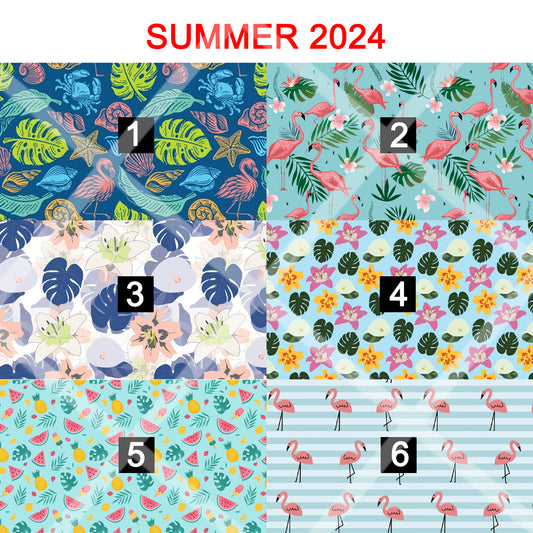 Summer 2024 - magnetic glasses topper - SUMMER, flamingo, tropical, hawaii, hibiscus, tropical flowers, flowers, pair eyewear, pair glasses, pair toppers