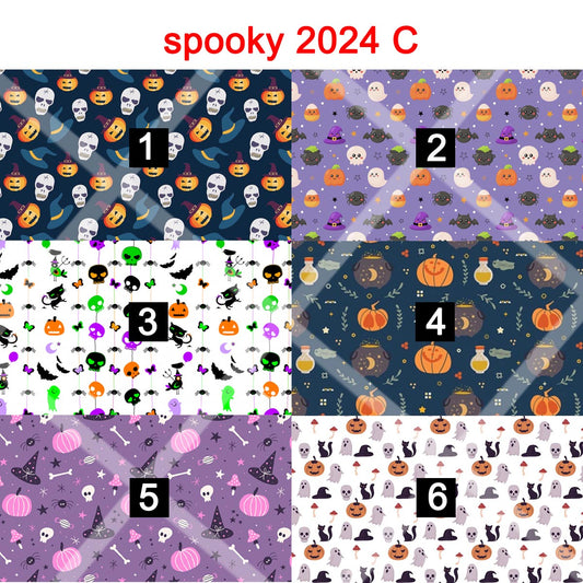 SPOOKY 2024 C - magnetic glasses topper - skulls, cauldron, witch, mummy, halloween, trick or treat, october, pumpkin, ghost, spooky, black cat, fall leaves, acorn, autumn, seasons, pump, pumpkins