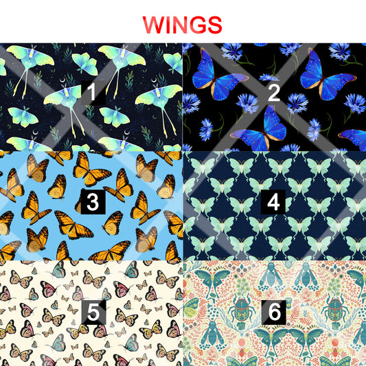 WINGS - magnetic glasses topper - wings, moth, butterfly, lunar moth, monarch, moths, butterflies, luna, pair eyewear, pair glasses, pair toppers