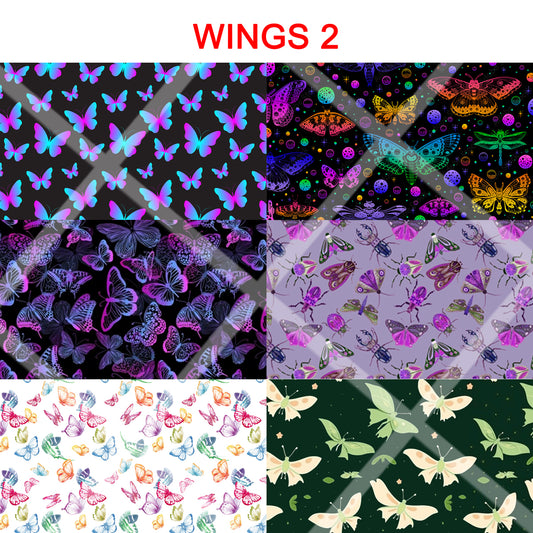 WINGS 2 - magnetic glasses topper - wings, moth, butterfly, lunar moth, monarch, moths, butterflies, luna, pair eyewear, pair glasses, pair toppers, wanda, murphy, jessie, zuri, addison, brook, payton, drew, harper, quinn