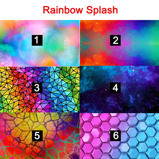 rainbow splash magnetic glasses topper - Rainbow Splash, colorful, full color, full spectrum, full color, color, colorful, multi color