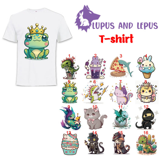 WHITE polyester sublimation tshirt (H)- adult , adult sizes, my art, my designs, dragon, dragons, bunny, cat, kitty, books, nerd, neardy, geek, gamer, game,  sublimated by me