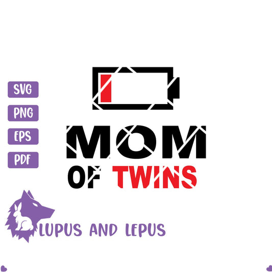 Digital File - mom of twins svg, mom svg, twin svg, twin shirt, baby svg, mothers day svg, mother's day svg, baby shower svg, pregnancy svg