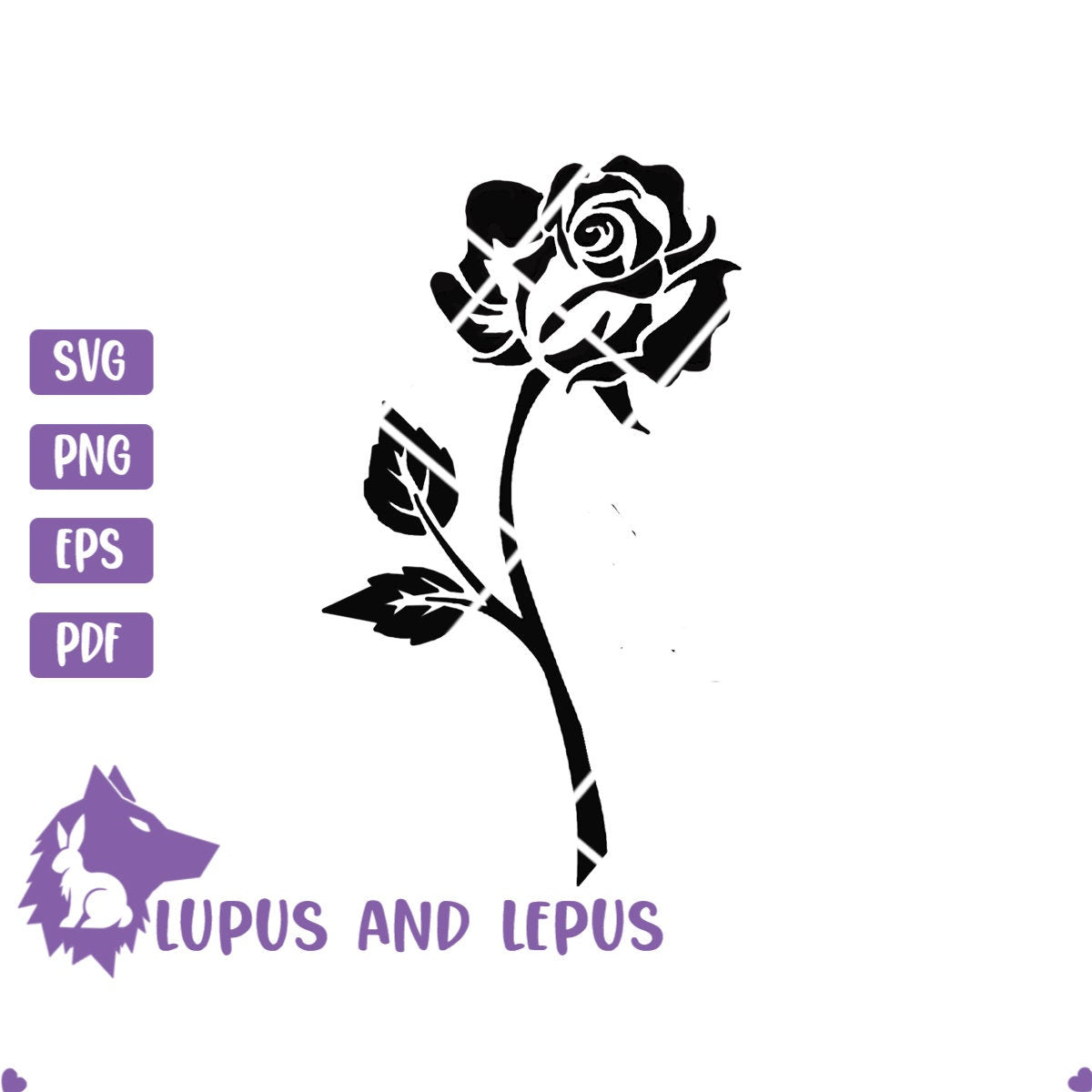 Digital File - rose svg, rose vector, rose bush, single rose svg, rose ClipArt, flower svg, flower vector (eps, svg, pdf, png, jpeg)