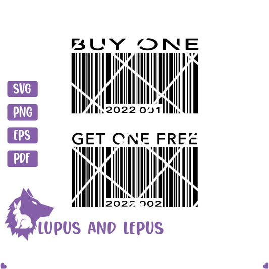 Digital File - buy one get one free, twin svg, twin shirt, baby svg, twin barcode, twin barcode svg  (eps, svg, pdf, png, jpeg)