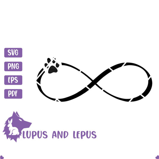 Digital File - infinity, infinity pet, infinity pet svg, infinity clipart, infinity vector, pet infinity (eps, svg, pdf, png, jpeg)