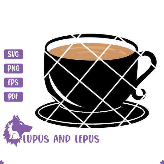 DIGITAL FILE - tea cup svg, tea svg, latte svg, coffee svg, coffee cup svg, cup svg, tea lover svg mug svg, tea mug svg, hot coco svg