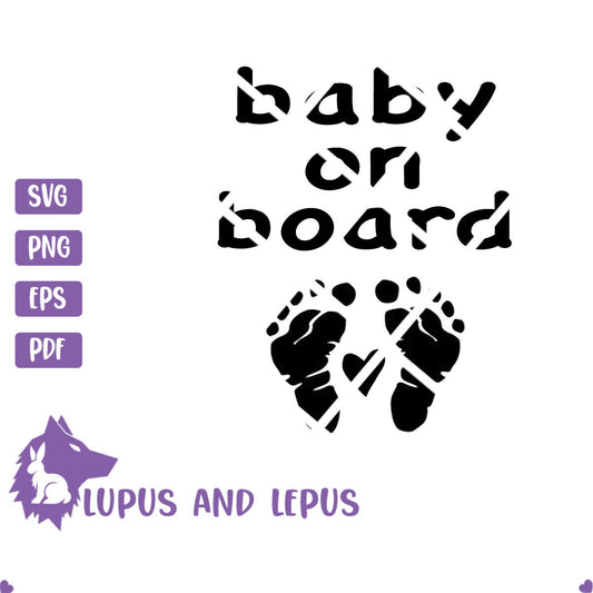 Digital File - Baby on board, baby svg, new mom svg, new parents, new dad, baby decal, baby  ClipArt  (eps, svg, pdf, png, jpeg)