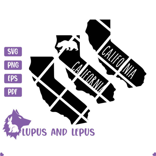 Digital File - California svg, California state, California, CA svg, California vector, California ClipArt (eps, svg, pdf, png, jpeg)