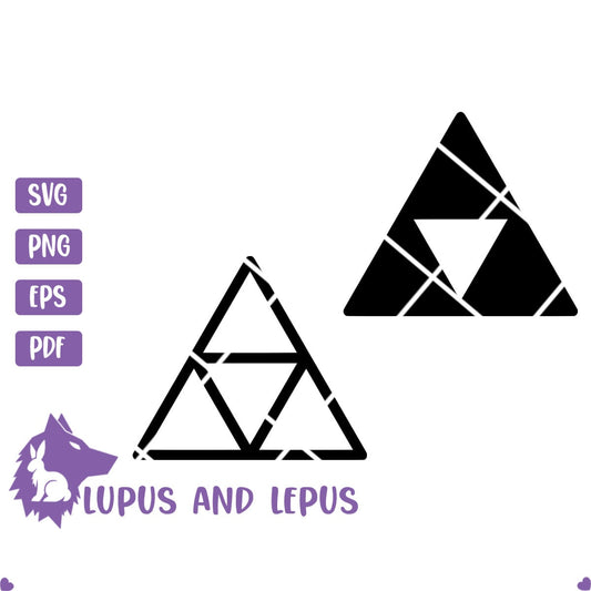 Digital File - triforce svg, triforce, tri force, triforce vector, triforce clipart, gamer svg, Digital Download (eps, svg, pdf, png, jpeg)